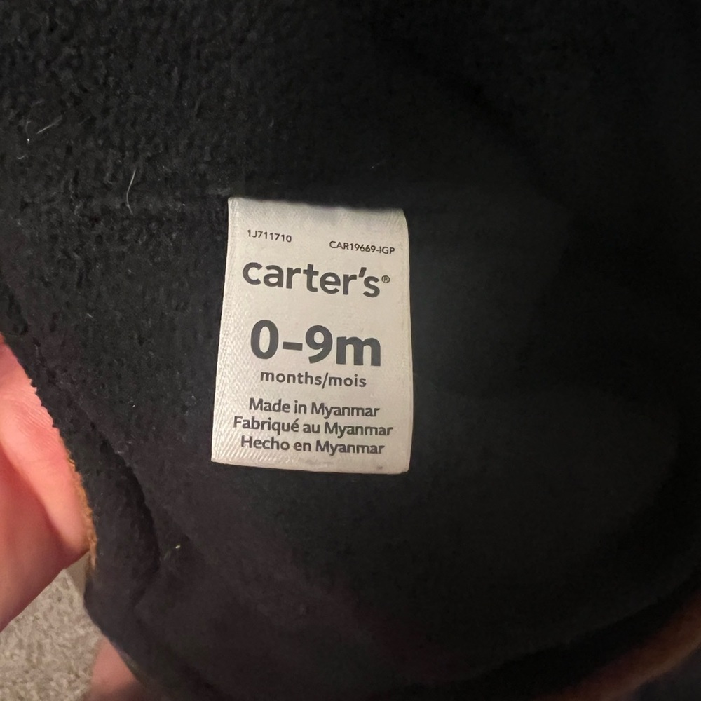 Carter's Brown Football Knit Hat with Pom - Picture 3 of 3